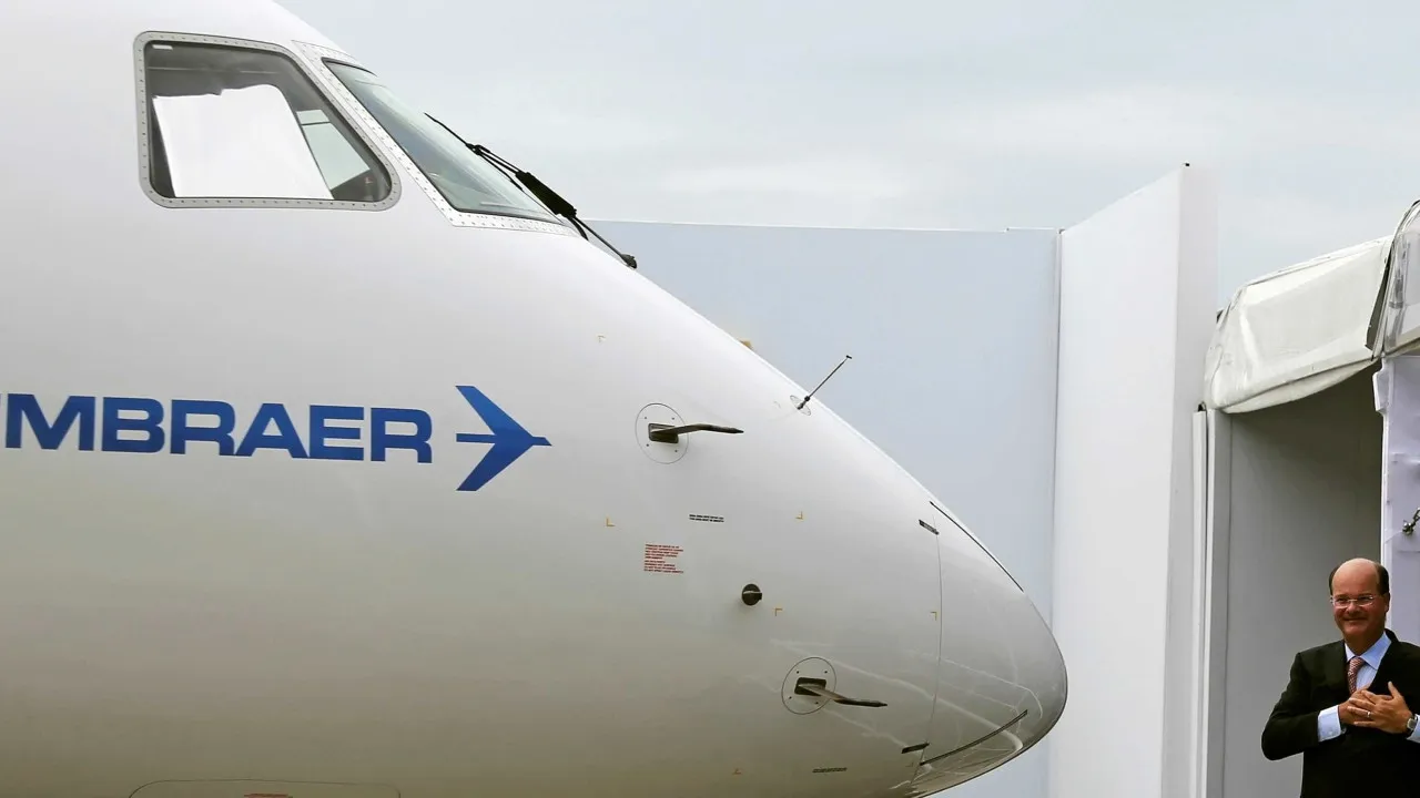 Brasileira Embraer com prejuízos de 76 milhões no 1.º