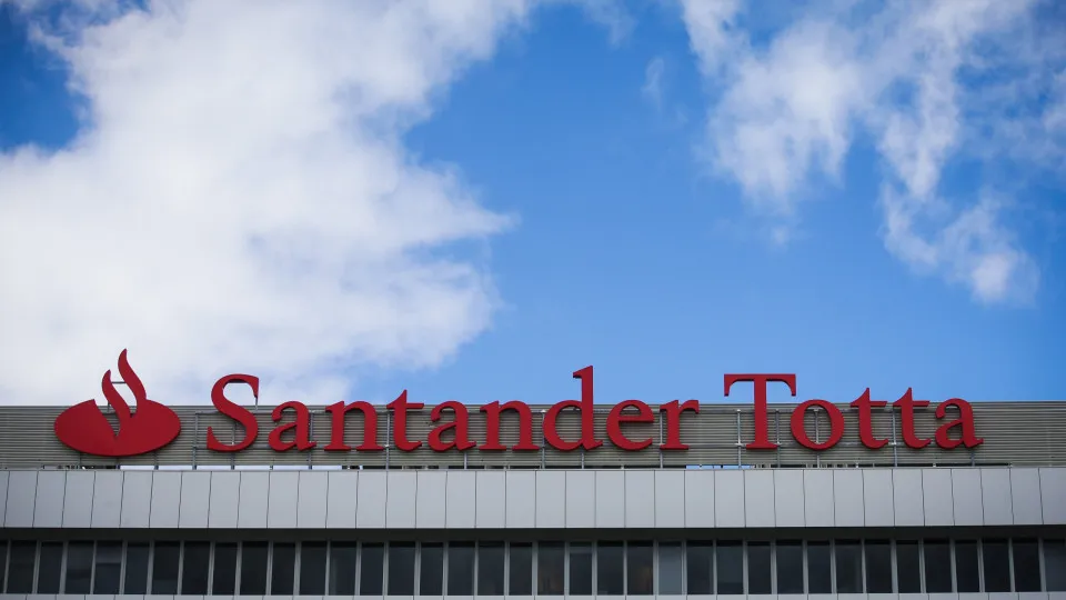 Lucros do Santander Totta baixam 6,4% até setembro para